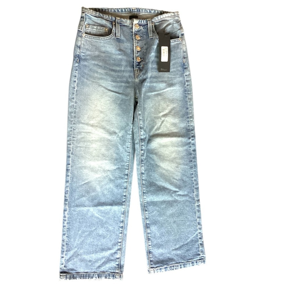 New ▶️ FREE PEOPLE ◀️ Edwin Marli Ankle Mid Rise Cropped Wide Leg Jeans Size 26 - Picture 8 of 13